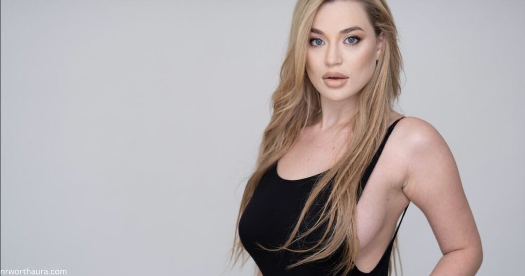 Blake Blossom posing during a stylish photoshoot.